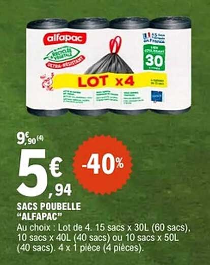 SACS POUBELLE “ALFAPAC”