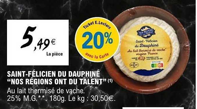 SAINT-FÉLICIEN DU DAUPHINÉ “NOS RÉGIONS ONT DU TALENT”