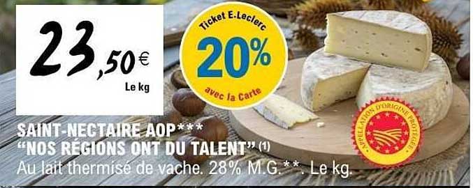 SAINT-NECTAIRE AOP*** “NOS RÉGIONS ONT DU TALENT” (1)