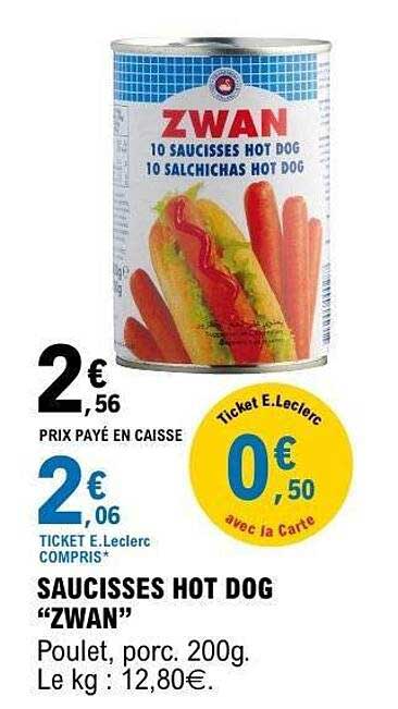 SAUCISSES HOT DOG “ZWAN”