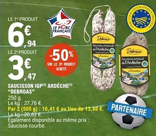 SAUCISSON IGP(1) ARDÈCHE(1) “DEBROAS”