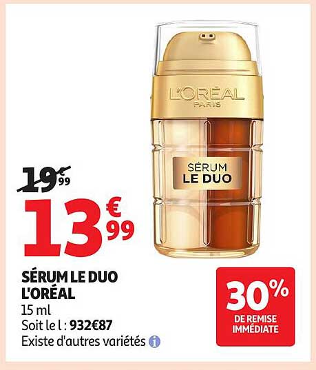SÉRUM LE DUO L'ORÉAL