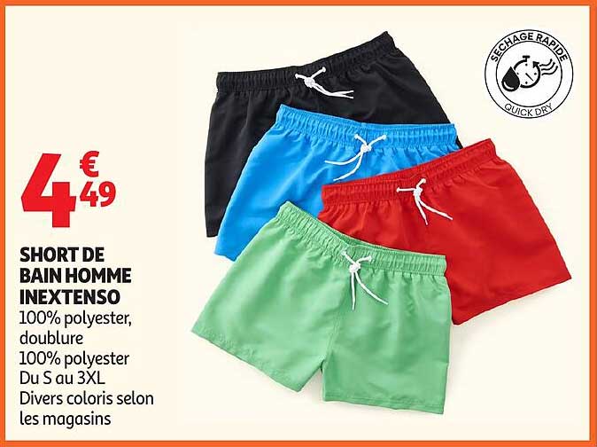 SHORT DE BAIN HOMME INEXTENSO