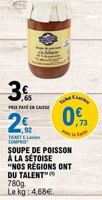 SOUPE DE POISSON À LA SÉTOISE “NOS REGIONS ONT DU TALENT” (1)