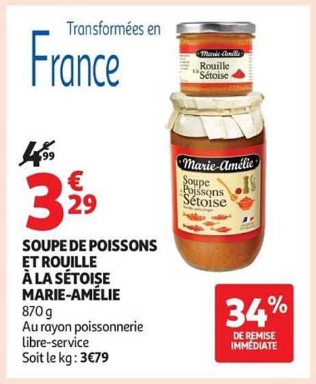 SOUPE DE POISSONS ET ROUILLE À LA SÉTOISE MARIE-AMÉLIE