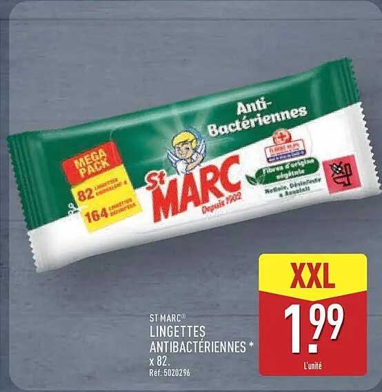 ST MARC LINGETTES ANTIBACTÉRIENNES x 82