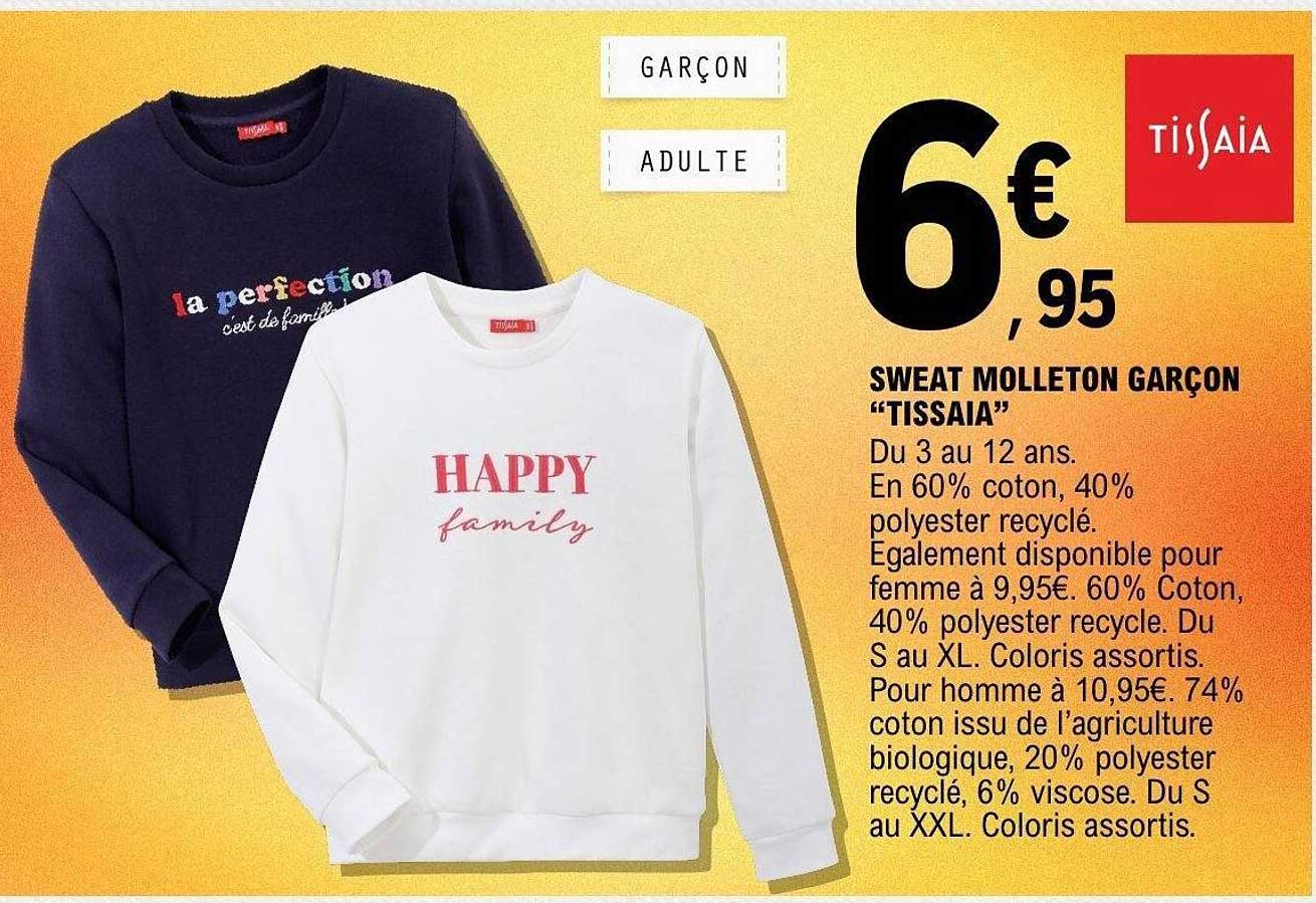 SWEAT MOLLETON GARÇON “TISSAIA”