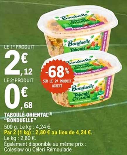 TABOULÉ ORIENTAL "BONDUELLE"