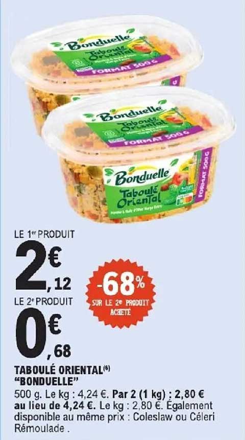 TABOULÉ ORIENTAL “BONDUELLE”