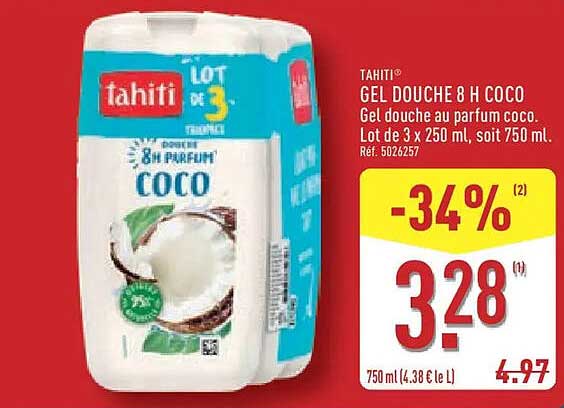 TAHITI® GEL DOUCHE 8 H COCO