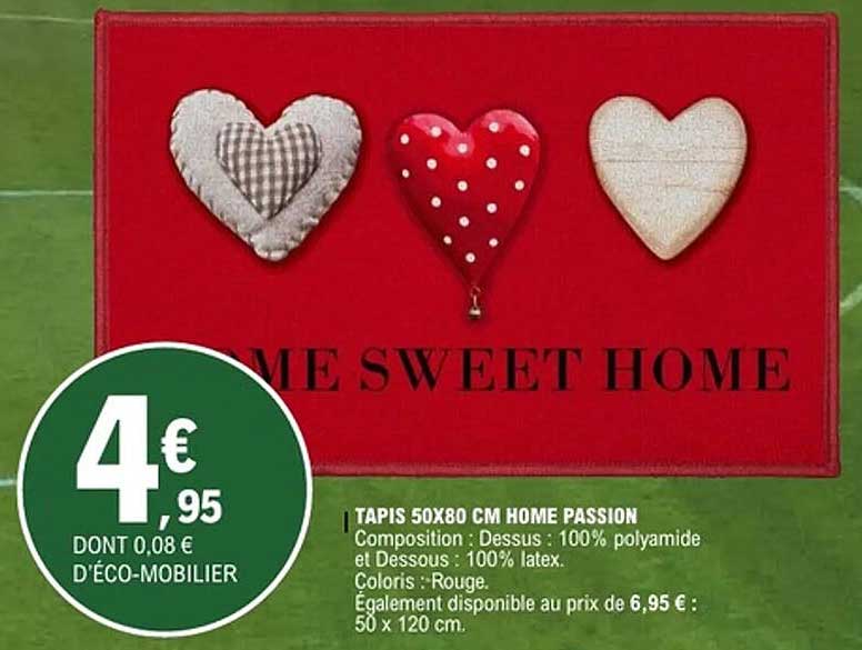 TAPIS 50X80 CM HOME PASSION