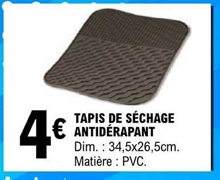 TAPIS DE SÉCHAGE ANTIDÉRAPANT
