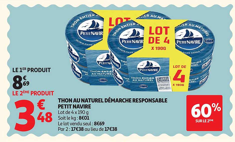 THON AU NATUREL DÉMARCHE RESPONSABLE PETIT NAVIRE