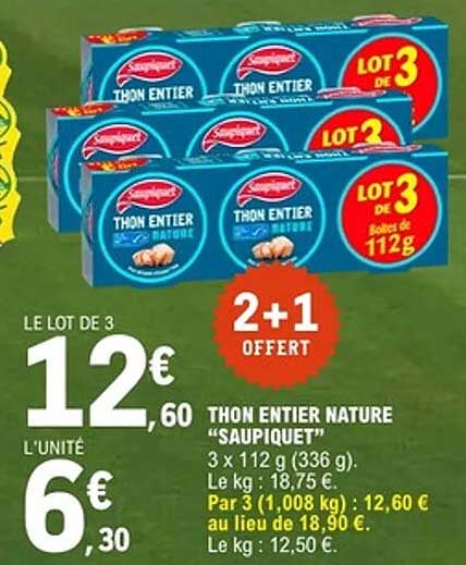 THON ENTIER NATURE "SAUPIQUET"