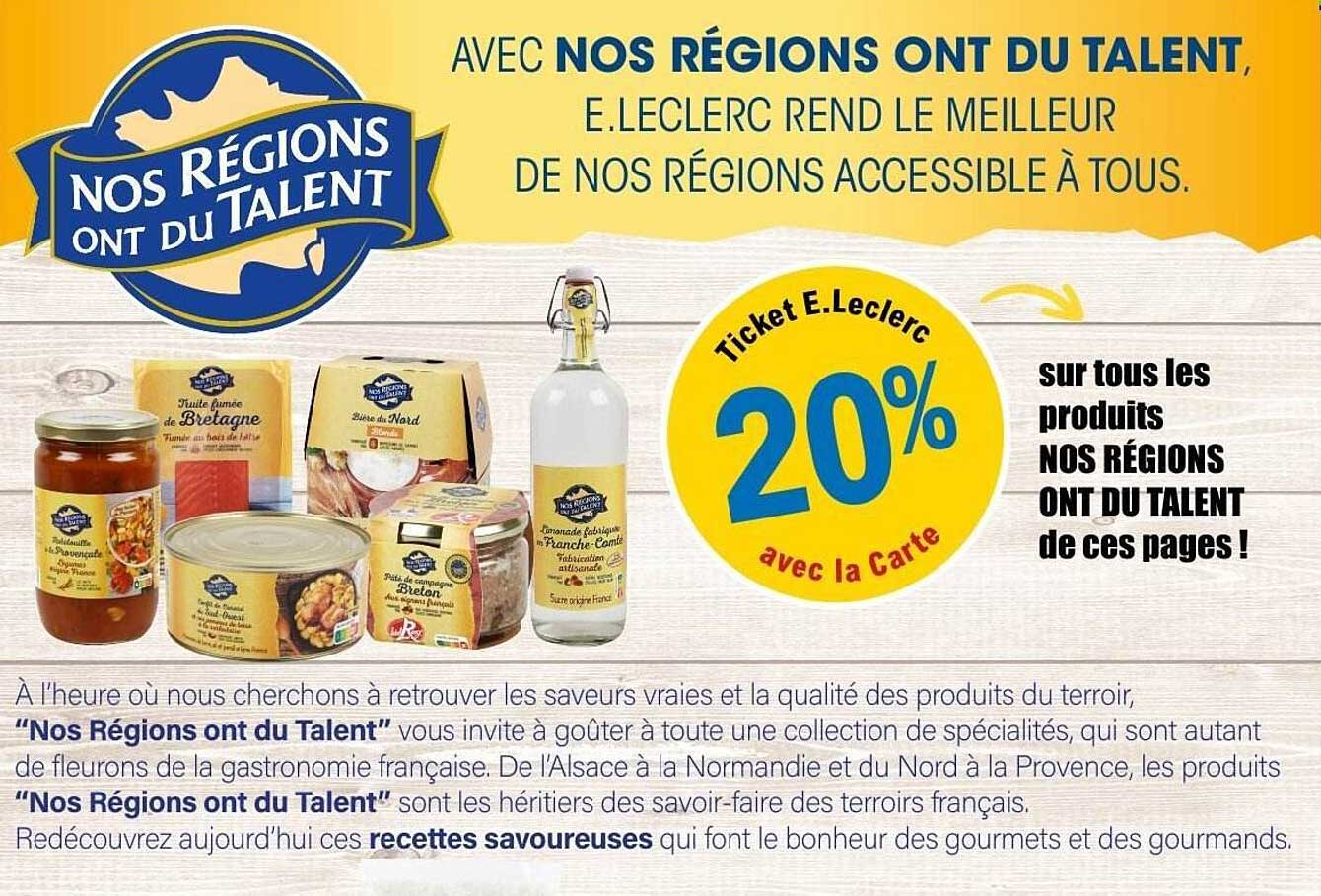 Ticket E.Leclerc 20% avec la Carte