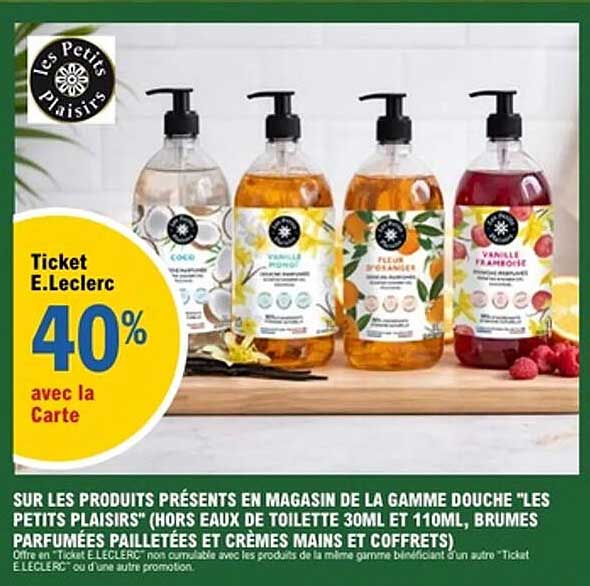 Ticket E.Leclerc 40% avec la Carte