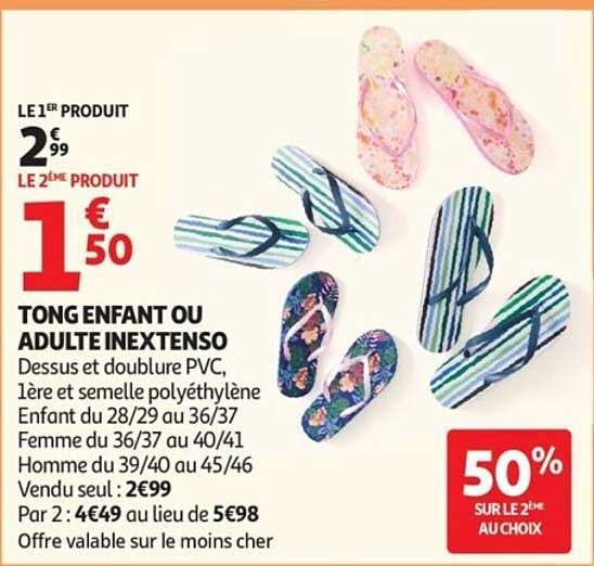TONG ENFANT OU ADULTE INEXTENSO