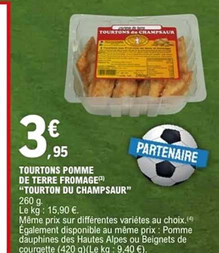 TOURTONS POMME DE TERRE FROMAGE “TOURTON DU CHAMPSAUR”