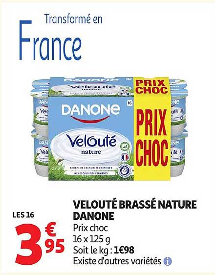 VELOUTÉ BRASSÉ NATURE DANONE
