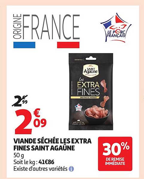 VIANDE SÉCHÉE LES EXTRA FINES SAINT AGAÛNE