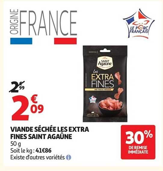 VIANDE SÉCHÉE LES EXTRA FINES SAINT AGAÛNE
