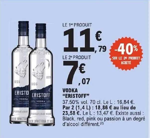VODKA "ERISTOFF"
