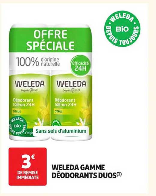 WELEDA GAMME DÉODORANTS DUOS(1)