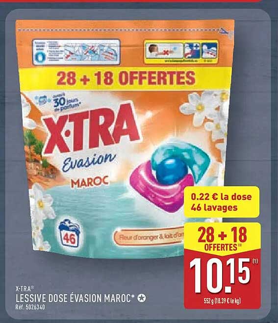 X-TRA LESSIVE DOSE ÉVASION MAROC