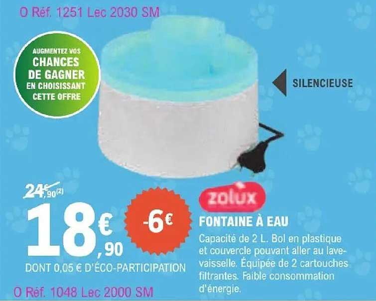 Zolux fontaine à eau