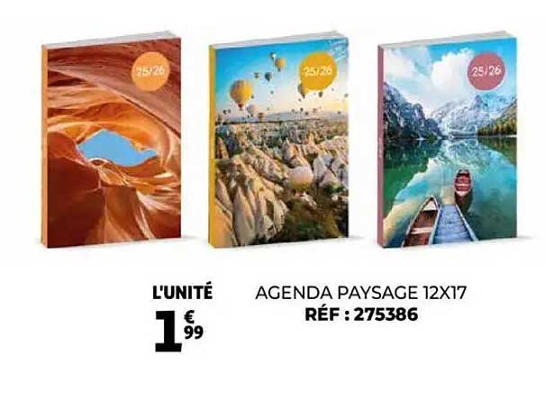 AGENDA PAYSAGE 12X17
