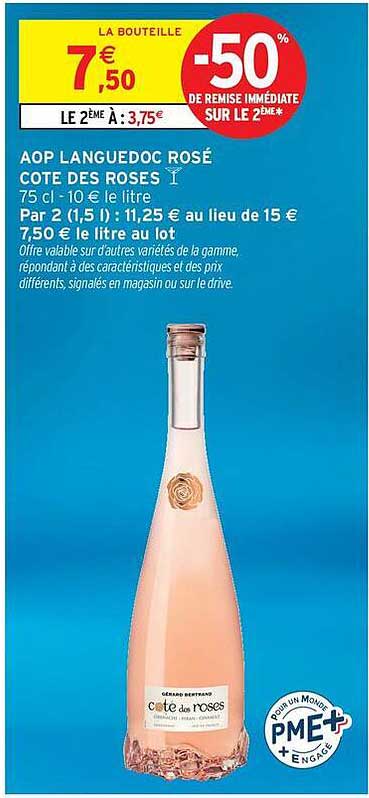 AOP LANGUEDOC ROSÉ COTE DES ROSES