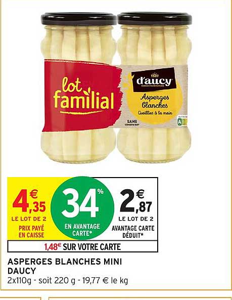 ASPERGES BLANCHES MINI DAUCY