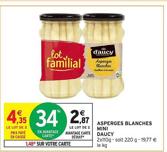 ASPERGES BLANCHES MINI DAUCY