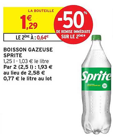 BOISSON GAZEUSE SPRITE