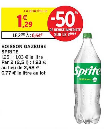 BOISSON GAZEUSE SPRITE
