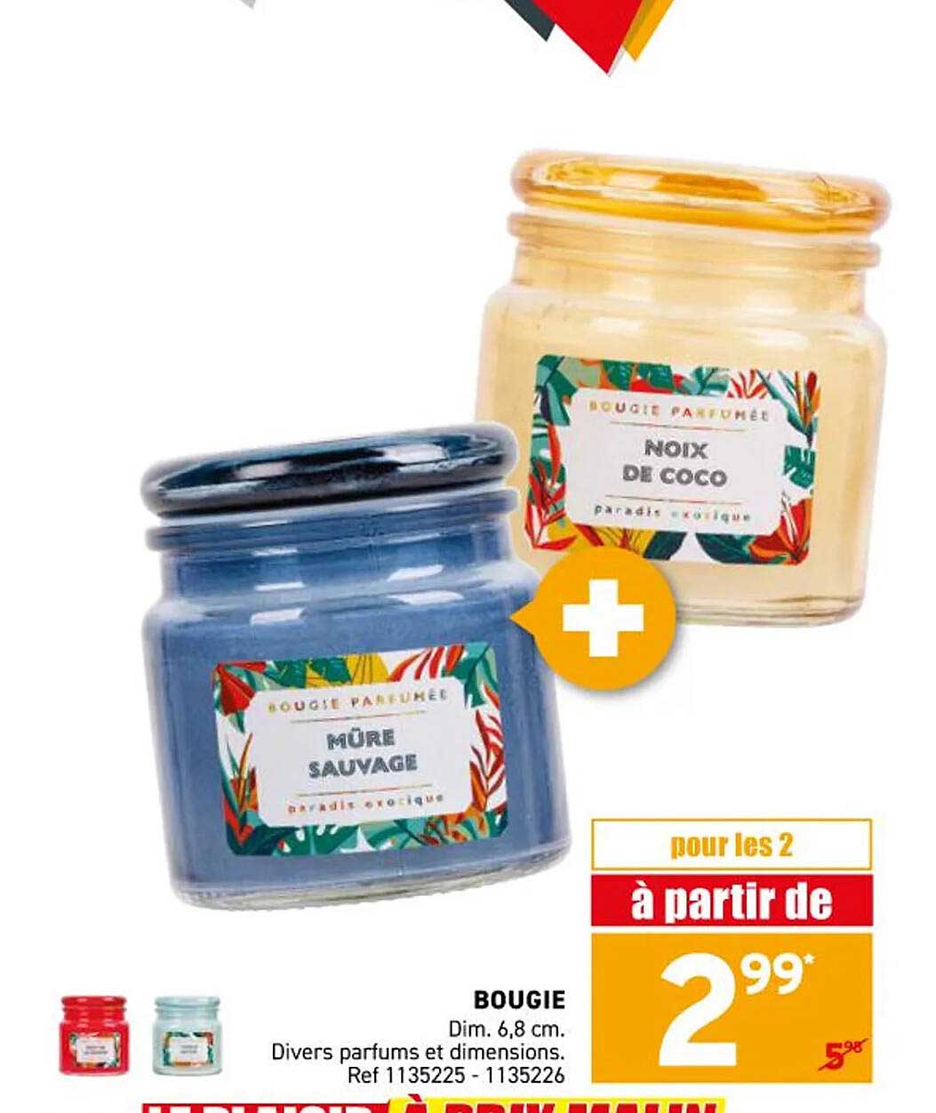Bougie parfumée Mûre sauvage et Noix de coco