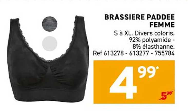 BRASSIERE PADDEE FEMME