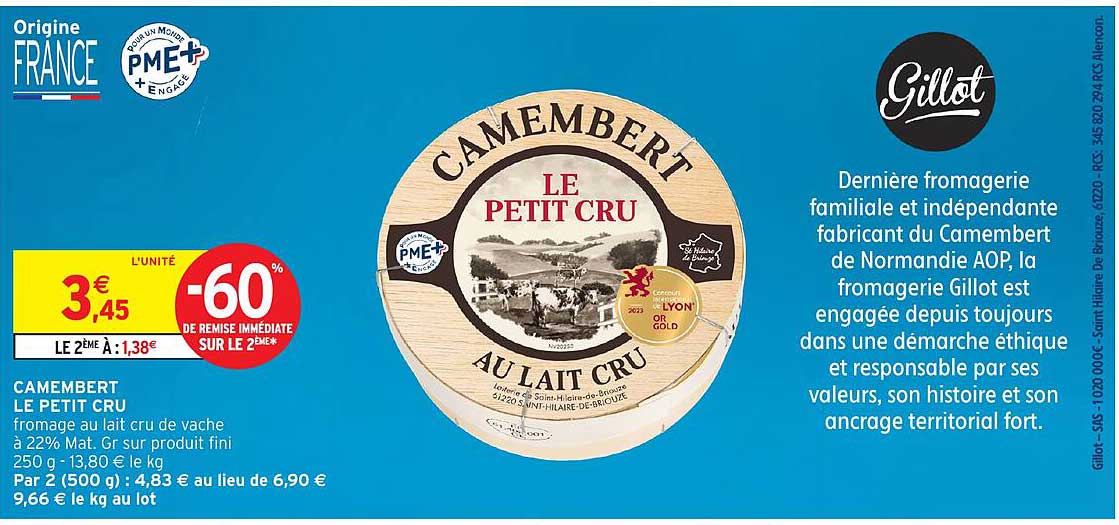 CAMEMBERT LE PETIT CRU