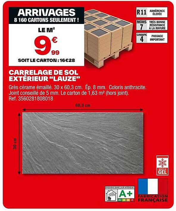 CARRELAGE DE SOL EXTÉRIEUR “LAUZE”