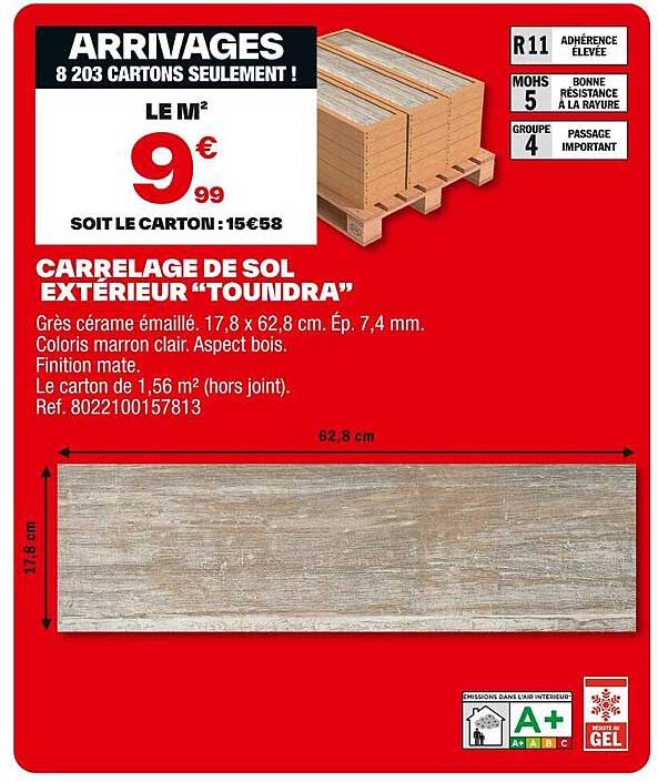 CARRELAGE DE SOL EXTÉRIEUR “TOUNDRA”