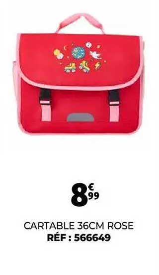 CARTABLE 36CM ROSE