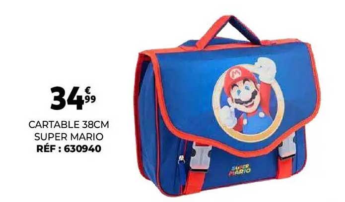 CARTABLE 38CM SUPER MARIO
