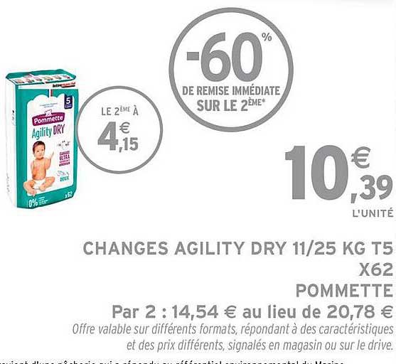 CHANGES AGILITY DRY 11/25 KG T5 X62 POMMETTE