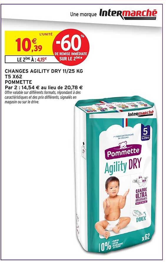 CHANGES AGILITY DRY 11/25 KG T5 X62 POMMETTE