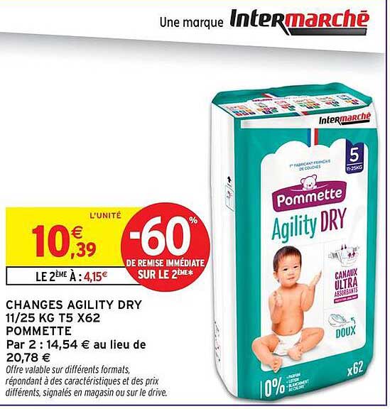 CHANGES AGILITY DRY 11/25 KG T5 X62 POMMETTE