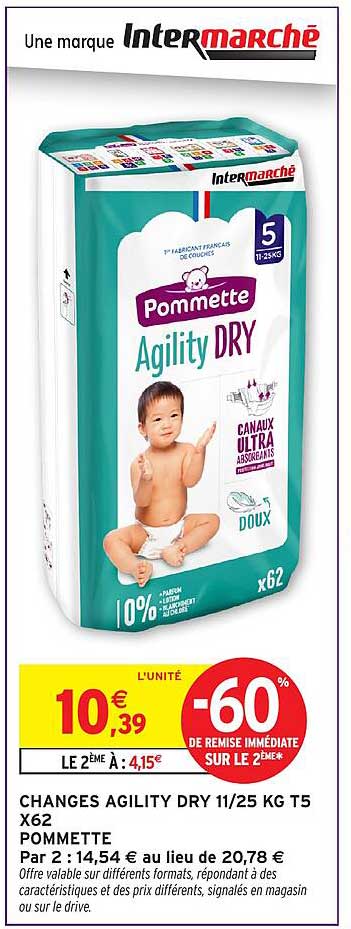 CHANGES AGILITY DRY 11/25 KG T5 X62 POMMETTE