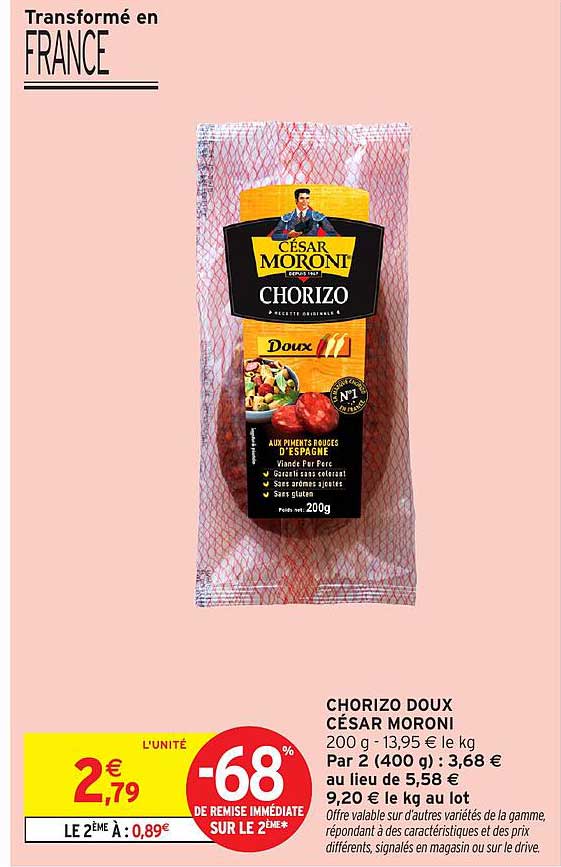 CHORIZO DOUX CÉSAR MORONI