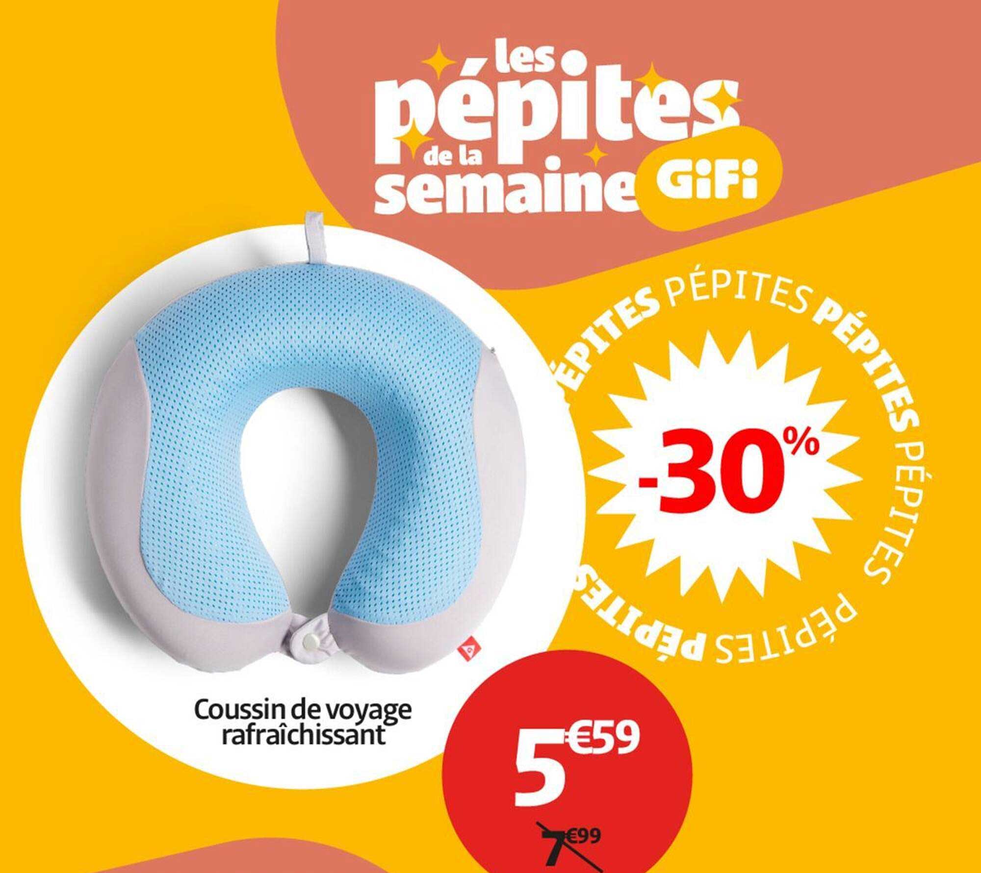 Coussin de voyage rafraîchissant