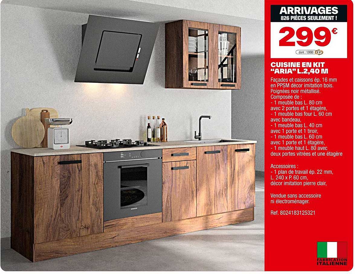 CUISINE EN KIT “ARIA” L.2,40 M