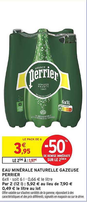EAU MINÉRALE NATURELLE GAZEUSE PERRIER